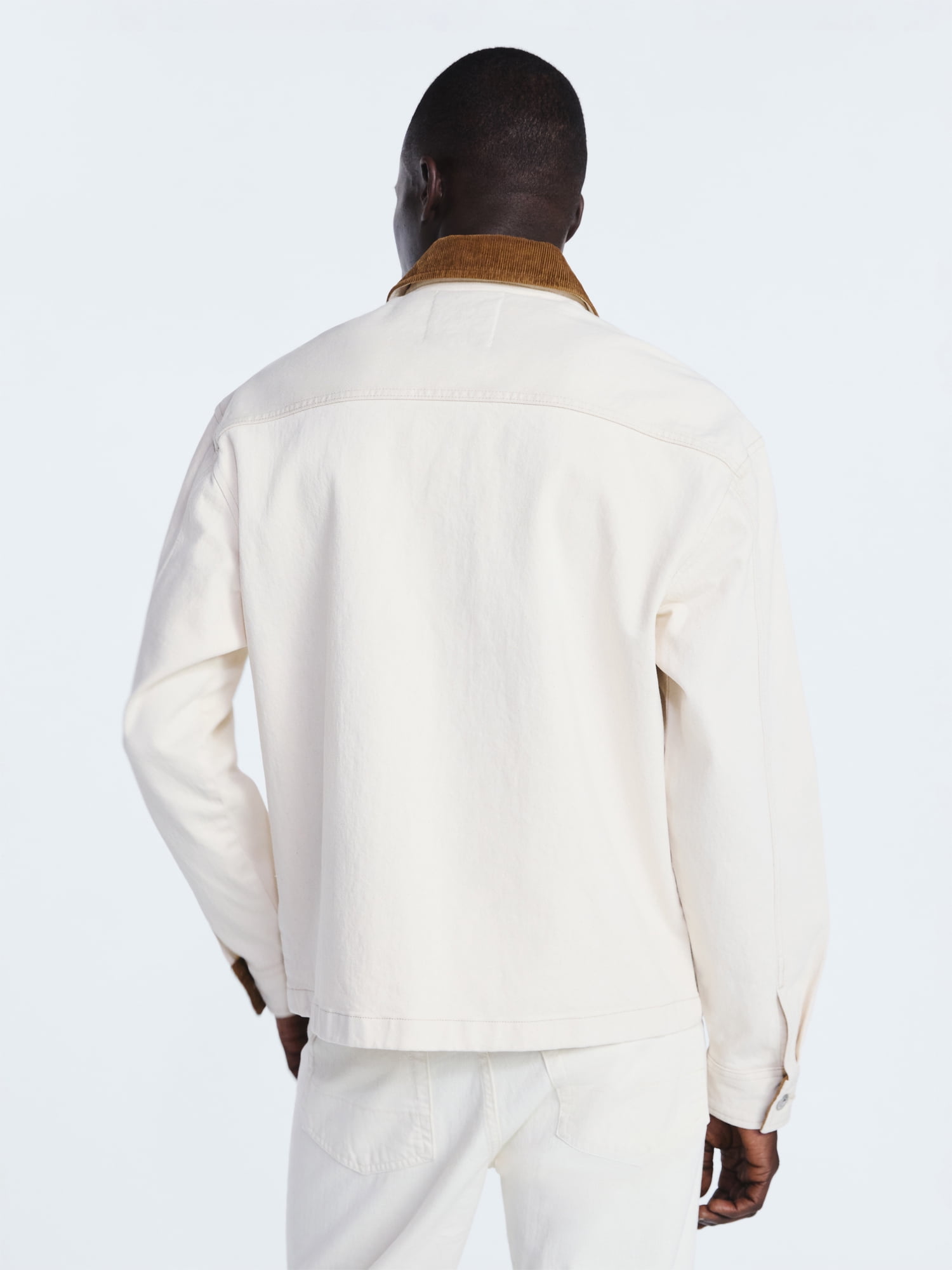 Free Assembly Men's Chore Jacket with Long Sleeves, Sizes S-3XL