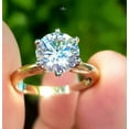 thumbnail image 3 of Moissanite Ring 2.50 ct D Color VVS1 , Brilliant Moissanite Ring, Anniversary Gift, Women's Ringï¼ŒEngagement Ring Gift for Her Promise Ring, 3 of 6