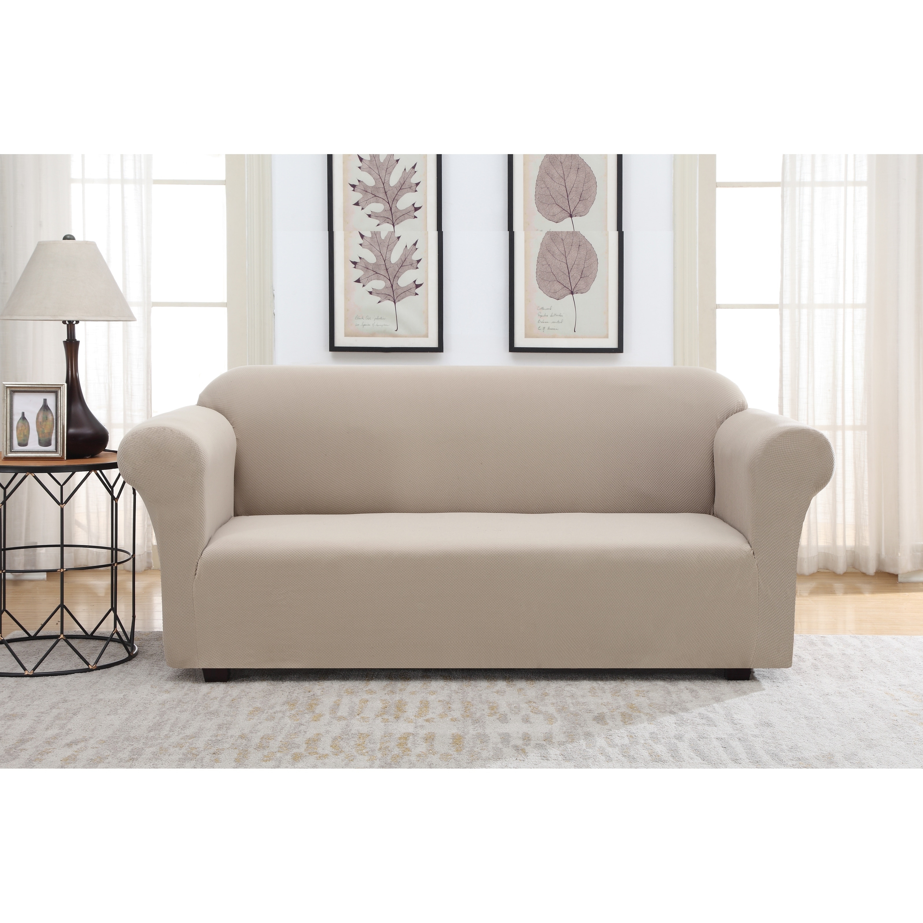 Harper Lane  Solid Pique Slipcover for Sofa