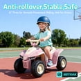 thumbnail image 6 of RT1 12V Kids Electric ATV Ride-On Toys ,8" Tires, Up to 80 Min Rechargeable Battery,Anti-Rollover, Age 3+, Pink, 6 of 10