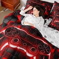 thumbnail image 4 of Castle Fairy Teens Honeycomb Gamepads Twin Bedding Sets,Video Game Bedding Comforter Set, 4 of 8