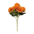 thumbnail image 2 of Artificial 6-headed Chrysanthemum Bouquet Small Bouquet Wedding Bridal Bouquet Artificial Flower Arrangement Setting., 2 of 6