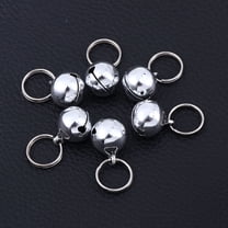 ROSENICE Metal Bells for Cat and Dog Necklace Accessories 10Pack Small Silver 0.7x0.7x0.7in