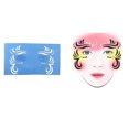 thumbnail image 2 of Plantilla de pintura facial Plantilla de pintura corporal lavable reutilizable Maquillaje 3 Sunnimix Plantillas de pintura de la cara reutilizables, 2 of 6