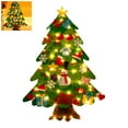 thumbnail image 3 of Árbol De Navidad De Fieltro Árbol De Navidad Suave De Bricolaje Con Adornos Y Luces De Cadena seitruly HA029707-00, 3 of 5