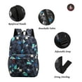 thumbnail image 2 of Dog Man Graphic Blue School Backpack, Geometric Pattern Anime Daypack with Laptop Space and Lightweight Feel, 2 of 6