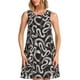 thumbnail image 1 of Easygdp Hand Drawn Snake para Vestido Transpirable de Mujer, Vestido Suelto de Manga Corta con Pliegues y Bolsillos para el Verano, 1 of 7