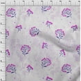 thumbnail image 4 of oneOone Cotton Poplin Purple Fabric Floral Floral With Texture Sewing Material Print Fabric By The Yard 56 Inch Wide, 4 of 4