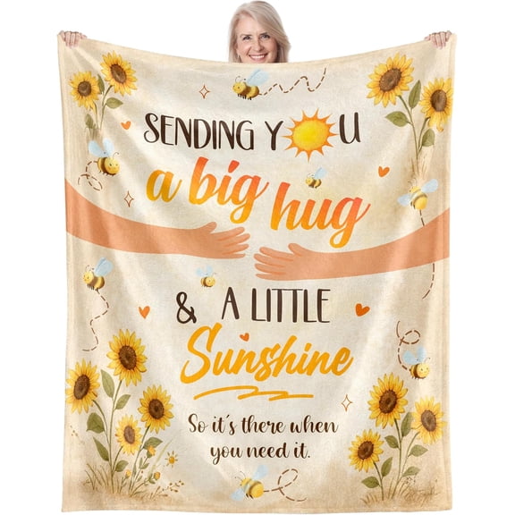 Get Well Gifts for Women After Surgery Soft Throw Blanket Think of You Gifts Inspirational Gift Cozy Hug Blankets