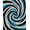 Black, Pattern 4, variant on ODIKA 4' x 6' Machine Washable Non-Slip Area Rug, Op Art Stripe High Traffic Rug, Black, 433658