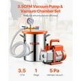 thumbnail image 2 of VEVOR 1.5 Gallon Vacuum Chamber 3.5CFM Single Stage Pump Degassing Chamber Kit, 2 of 9