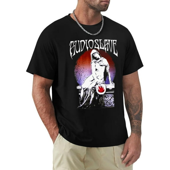 Audioslaves T Shirt Men's Lightweight Short Sleeve Tee Casual Crew Neck T-Shirts