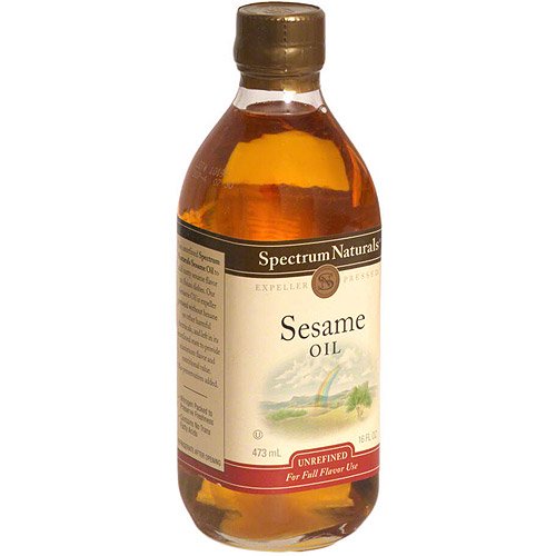 Spectrum Unrefined Sesame Oil, 16 oz (Pack of 6)