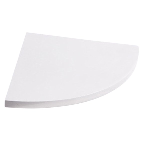 MLINS White Plastic Corner Shelf for Home Use Wall Mount Bathroom Storage Shelves 1PC Organize Your Space