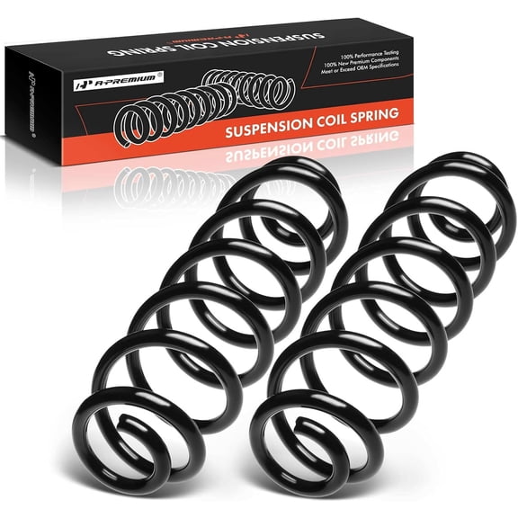 A-Premium 2Pcs Rear Suspension Coil Spring Set Compatible with Volkswagen Passat 2006-2010, Tiguan 2009-2018, Driver and Passenger Side, Replace# 3C0511115AF