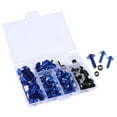 thumbnail image 4 of Luwecf 158Pcs Motorcycle Complete Fairing Bolt Kit Fastener Clips Screws Universal Blue, 4 of 5