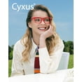 thumbnail image 3 of Gafas de bloqueo de luz azul Cyxus UV Blocking para mujer, 3 of 7