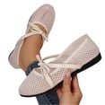 thumbnail image 2 of Willtoo Women's Mesh Ballet Flats Buckle Strap Comfortable Ballerina Shoes Ladies Fishnet Slip-on Casual Dress Mary Jane Flats, 2 of 7