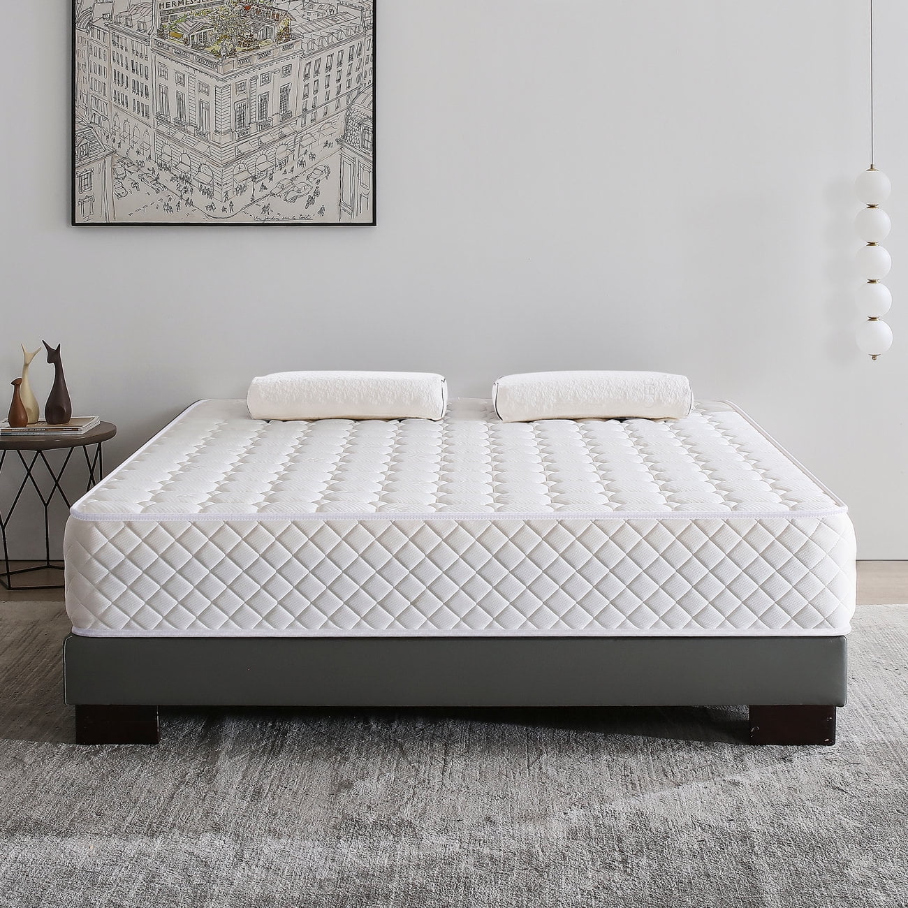 Pavstine Twin Mattress, 12 inch Hybrid Mattress in a Box ,Innerspring and Gel Memory Foam