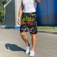 thumbnail image 6 of Uemuo bass Pattern Men's Short Pajama Pants – Soft & Breathable Lounge Shorts, Elastic Waistband with Pockets, Lightweight Sleepwear for All-Season Comfort-4X-Large, 6 of 6