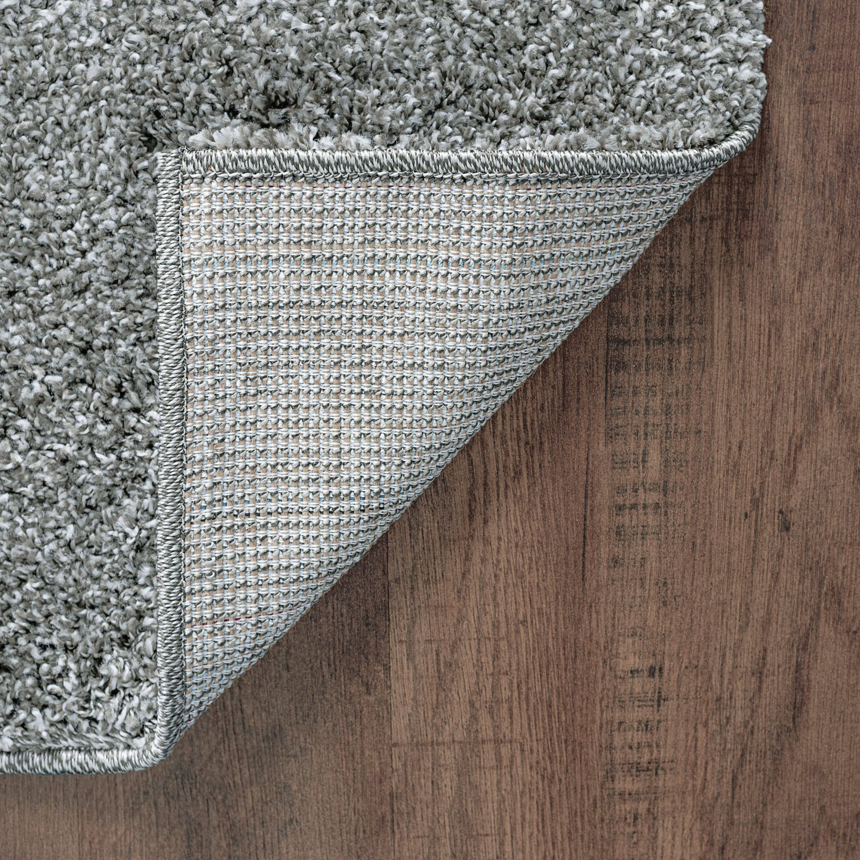 Shag 8x10 Area Rug Thick (7'10'' x 10') Solid Taupe Living Room Easy to Clean