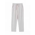 thumbnail image 5 of LEKWK Mens Linen Sets Lightweight 2 Piece Lounge Set Button Down Long Sleeve Shirt and Relaxed Pants Matching Outfits for Beach Vacation Travel, 5 of 5