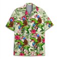 thumbnail image 3 of Camisa hawaiana con estampado 3D de mono y orangután para hombre, camisas de vacaciones de verano, camisas de manga corta con botones para la calle, la playa, el surf, Aloha, 3 of 5