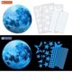 thumbnail image 3 of Pegatinas luminosas (azules), 435 piezas de pegatinas luminosas de estrellas, pegatinas luminosas de luna fluorescente, para dormitorio infantil y guardería, 3 of 5