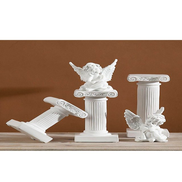 pitrice Miniature Mini Colonnes Grecques Résine Base Stigmate pour l'Art de la Cour de Banquet Intérieur Grand