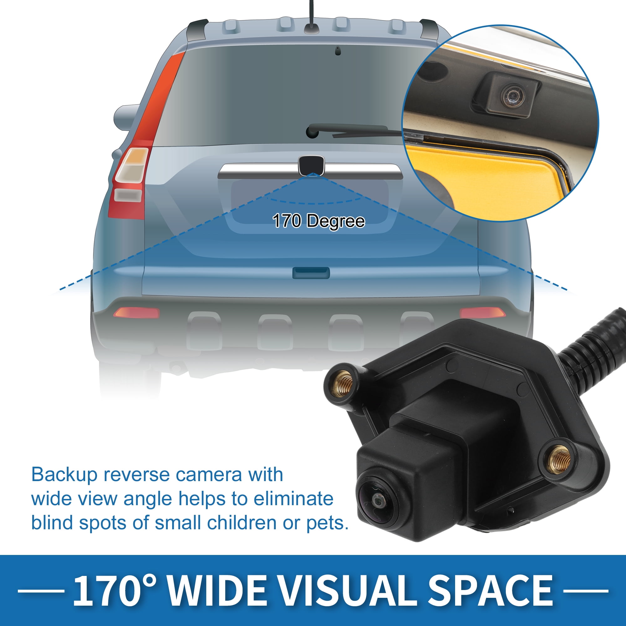 Unique Bargains Rear View Camera for Nissan Rogue Sport 2017-2021 and Qashqai J11