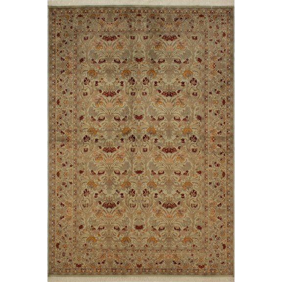 Wali Leon Lt. Green/Lt. Green Rug, 6'1" x 9'2"
