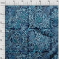 thumbnail image 3 of oneOone Georgette Viscose Navy Blue Fabric Asian Sewing Material Print Fabric By The Yard 42 Inch Wide, 3 of 4