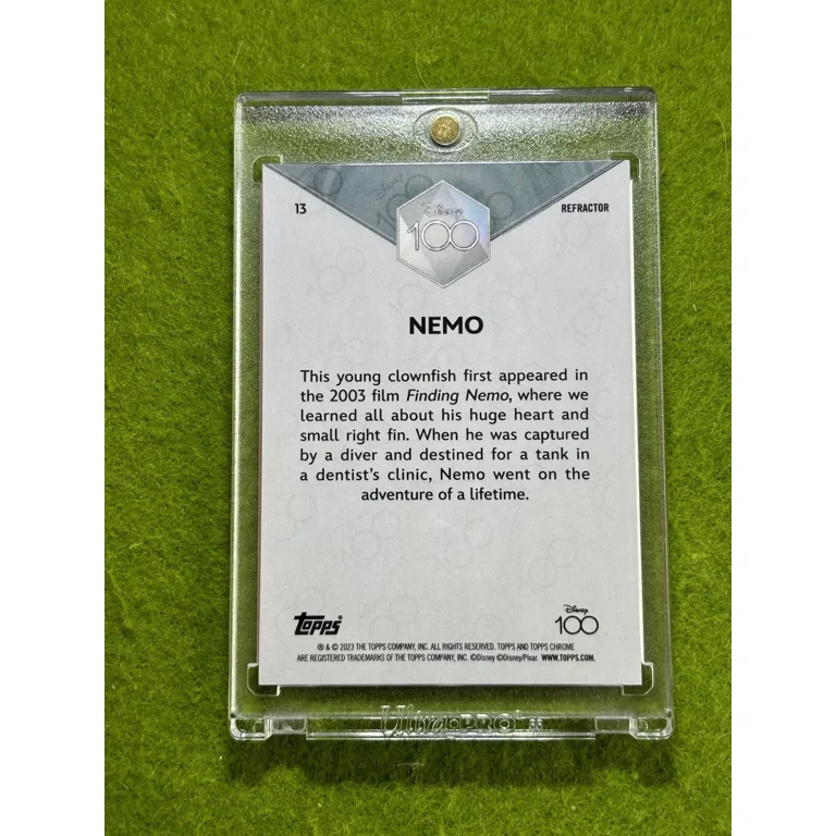 NEMO Disney 100 REFRACTOR SP CARD 2023 Topps Chrome DISNEY Finding