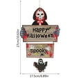 thumbnail image 3 of pdqouc Hallow-een Party Supplies Halloween Atmosphere Halloween Wooden Decorations Halloween Pumpkin Skeleton Bat Party Scene Wooden Decoration 2024 Trendy Popular Holiday Decor Props, 3 of 3