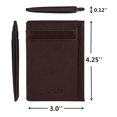 thumbnail image 2 of Credit Card Holder Genuine Leather Slim & Thin Pocket Wallet Minimalist Wallet Money Clip RFID Blocking, 2 of 7