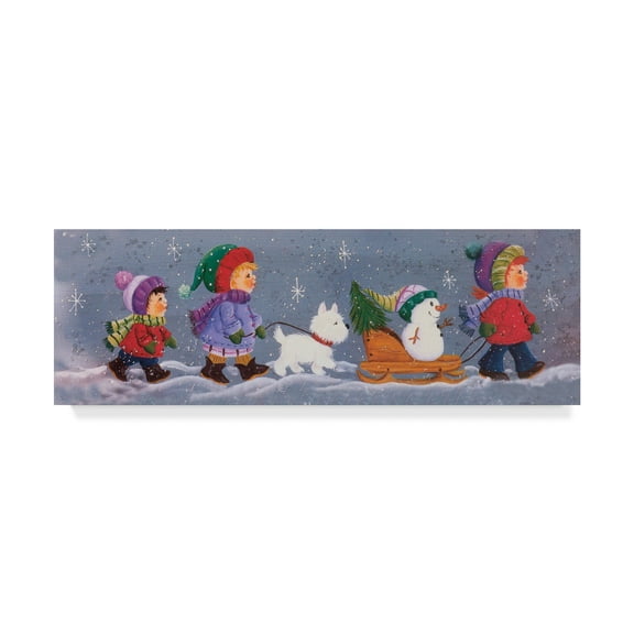 Trademark Fine Art 'Children Parade' Canvas Art by Beverly Johnston