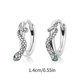 thumbnail image 3 of Punk Snake Winding Hoop Earrings Temperament Stud Earrings Cartilage Jewelry Fashion Piercing Earrings Gift Unisex, 3 of 5