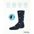 thumbnail image 6 of MeMoi Boys' Spots and Dots Ribbed Cotton Crew Socks - Boys - Male, 8-9, Navy, 6 of 7