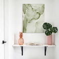 thumbnail image 4 of Sage Green Abstract Canvas Wall Art for Living Room, Silver Marble Ripples Poster Print Painting for Bedroom Office Home Decoration Wall Pictures Prepare To Hang 24"x36", 4 of 9