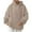 Khaki, variant on vdgthytj Womens Oversized Hoodies Long Sleeves Fleece Pullover Hooded Sweatshirts Solid Color Loose Tops with Pocket