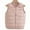 Pink, variant on Cropped Puffer Vest for Women Winter Plus Size Quilted Sleeveless Round Neck Warm Jackets Zip Up Thicked Puffy Coat Fashion Outerwear Wine 4XL