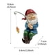 thumbnail image 3 of Fiudx Gnomo para Dormir, Enano Pescador de Resina, Miniatura Compacta, Decoración de Jardín, Bonita Decoración para Coche y Patio, para Interior o Exterior, 1 Adorno Colgante., 3 of 7