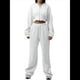 thumbnail image 1 of Conjunto Deportivo para Mujer: Sudadera con Capucha y Cremallera de Larga con Pantalones de Color Liso con Cordones - Conjunto de Dos Piezas XL, 1 of 8