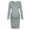 Grey, variant on WUANDIXFA Maternity Dress for Baby Shower Womens Maternity Pregnancy Casual Long Sleeve Solid Color Dress Pink,S