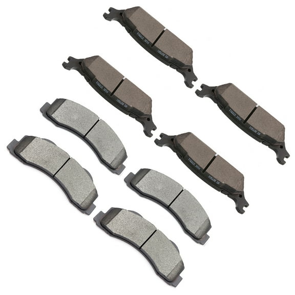 CCIYU Front Rear Ceramic Brake Pads Kits 8pcs fit for 2012-2019 for Ford F-150
