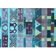 thumbnail image 1 of Ahgly Company Indoor Rectangle Oriental Light Blue Industrial Area Rugs, 2' x 3', 1 of 4