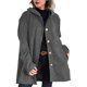 thumbnail image 2 of Chaqueta de Otoño para Mujer con Capucha, Informal, con Botones, Larga, Holgada, de , con Bolsillos. Gris M, 2 of 7