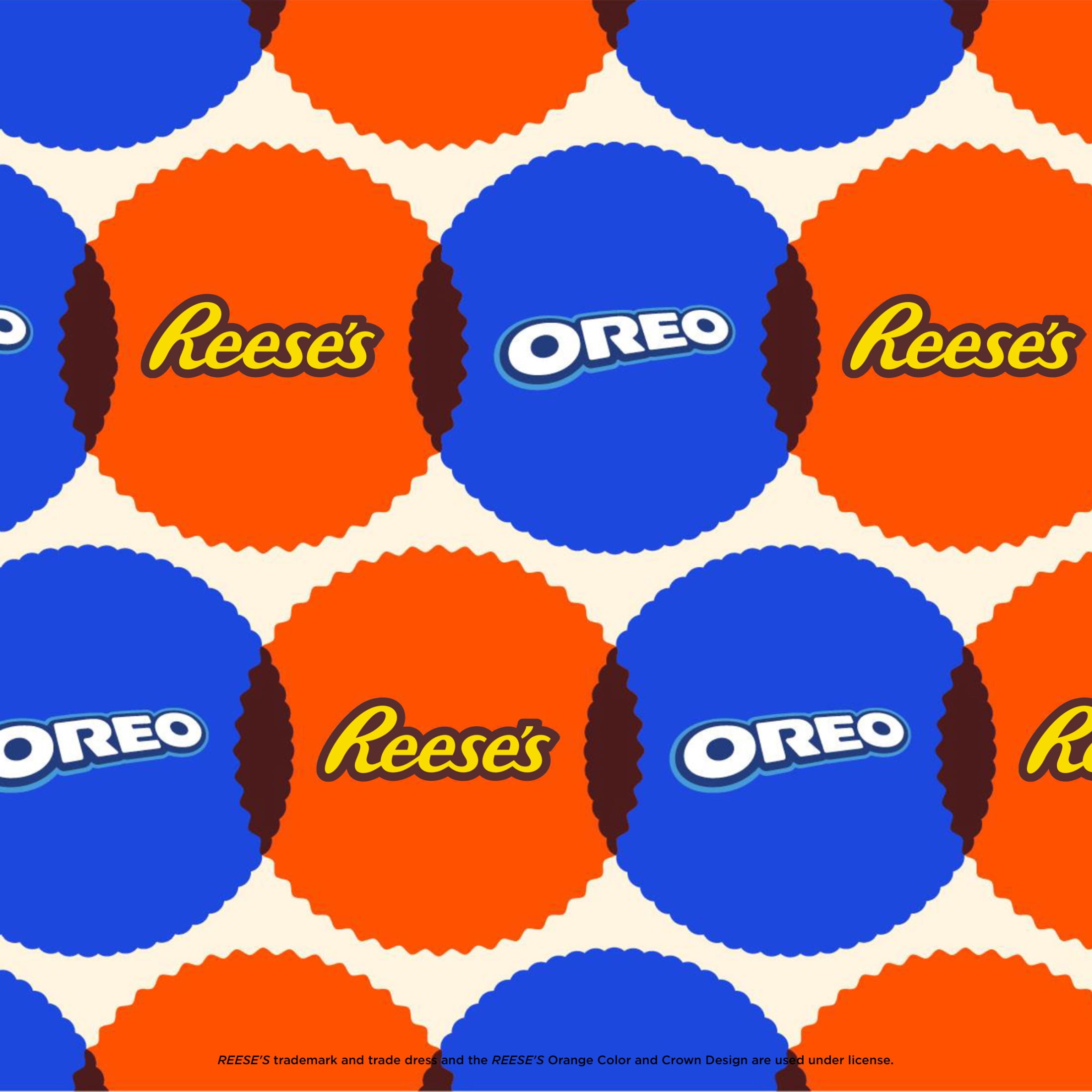 (3 pack) OREO REESE'S Peanut Buttery Creme Chocolate Sandwich Cookies, 12.35 oz