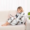 thumbnail image 4 of Schnauzer Dogs Blanket Hoodies for Kids 6-13YR Oversize Wearable Blanket Hoodies for Boys Girls Teens, 4 of 7