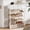 White, variant on BGTREND 5-Tier Shoe Rack Organizer with Wooden Top and 2 Fabric Drawers, Shoe Stand Shelf for Entryway Hallway, Black